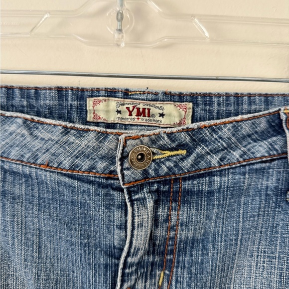 Vintage Y2K Plus Size YMI Light Blue Denim Low Rise Mini Skirt Womens Size 20 - Picture 3 of 12